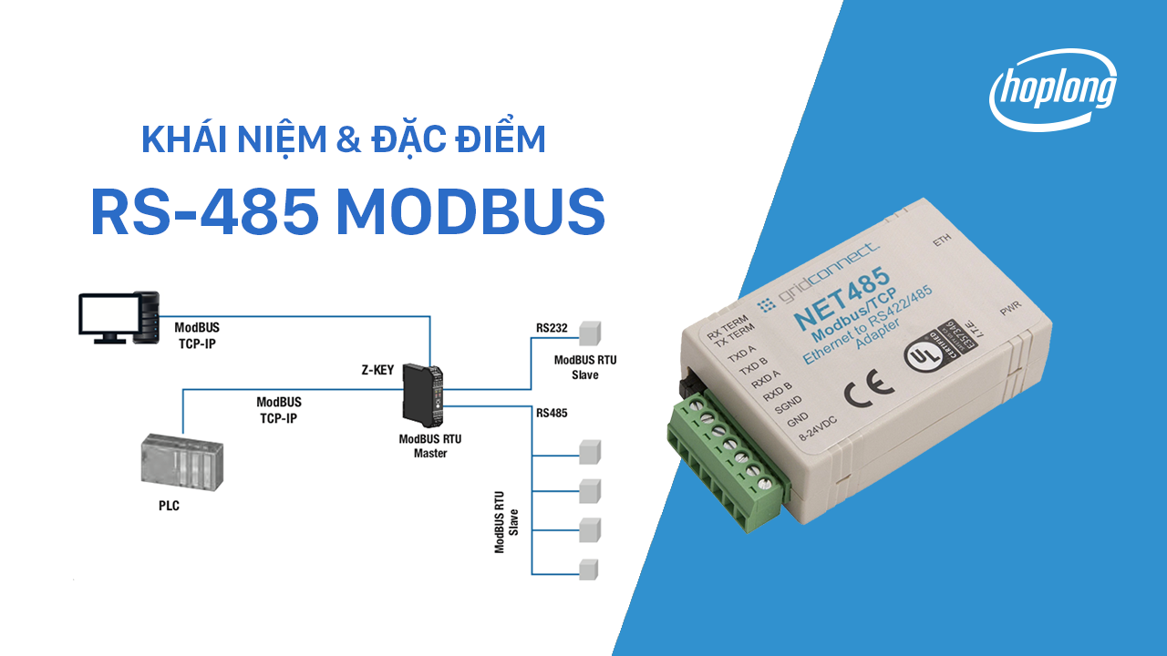 Khái niệm và đặc điểm chuẩn truyền thông RS-485 MODBUS
